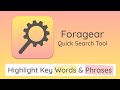 Foragear- Quick Search Tool chrome extension