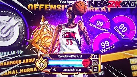 REVEALING MY LEGEND BUILD! BEST OFFENSIVE THREAT BUILD IN NBA 2K20! BEST BADGES AND JUMPSHOT