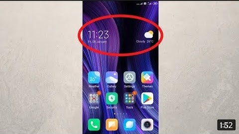How to show time/ date/ weather on Home screen|Add clock widget on Android