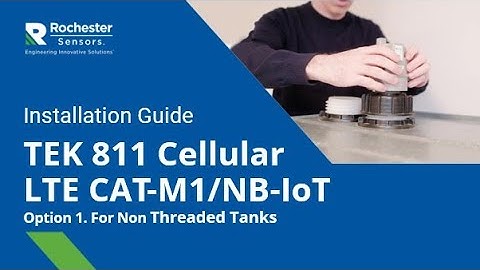 TEK 811 Non Threaded Cellular Ultrasonic Installation Video