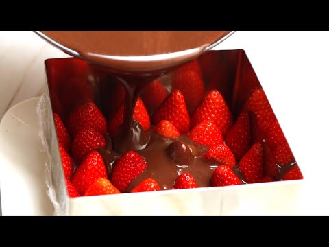 Chocolate strawberry dessert  Simple amp Delicious! - no bake