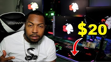 $20 CHEAP RGB Extended Mousepad! It