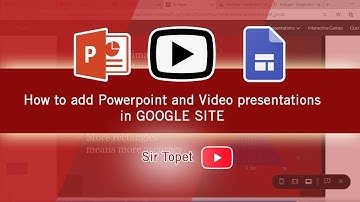 Adding Powerpoint and Video in Google Website
