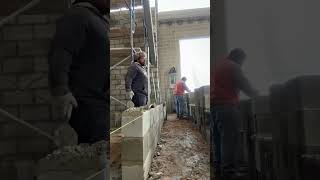A day on the grind with a bricklayer in the DMV #construction #bricklayer 