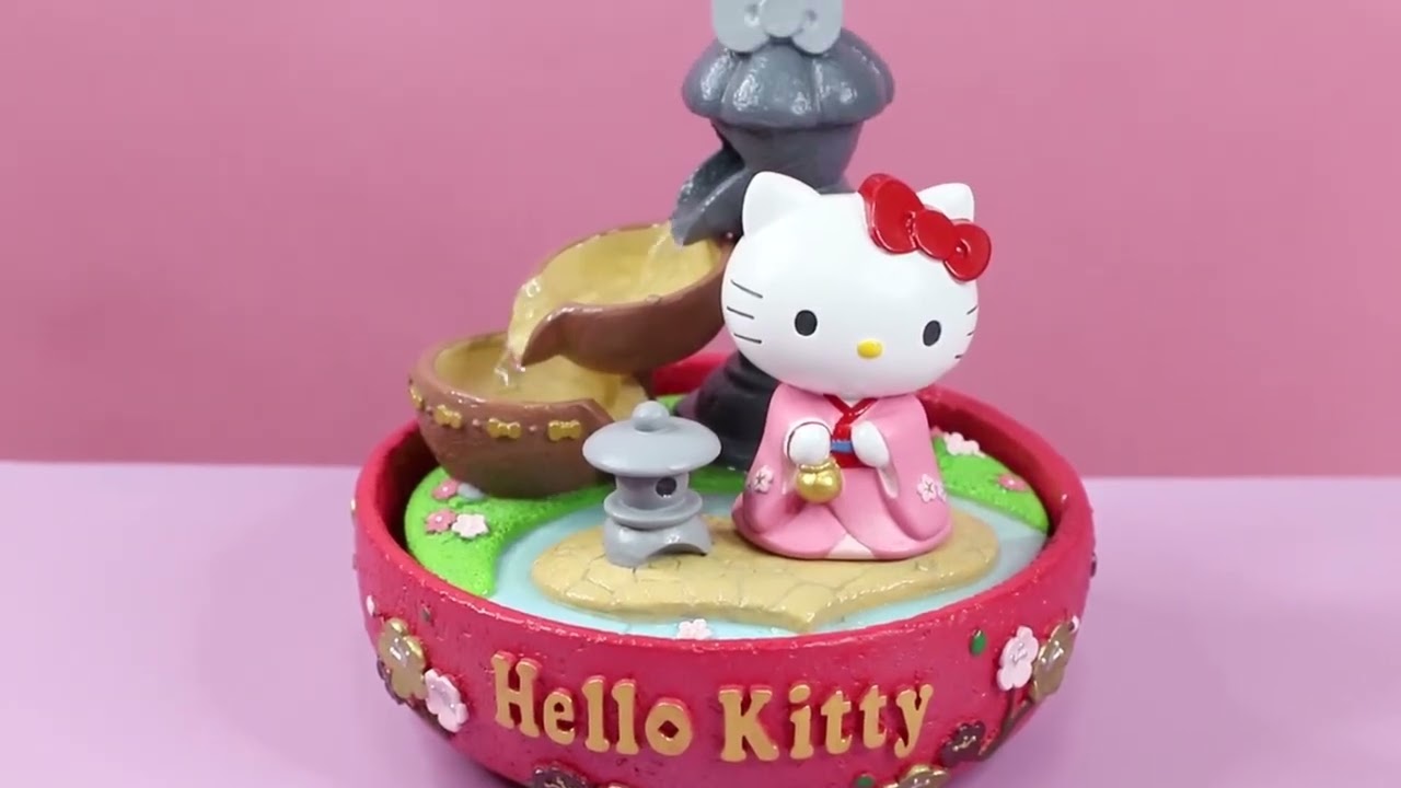 2025年 HELLO KITTY 幸福開運流水盆 - YouTube