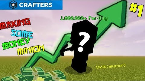 Making Ice Minion Money Making Minion Craftersmc Skyblock Part 1 #trending #trend #viral #funny