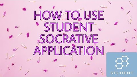 How to use Student Socrative Application