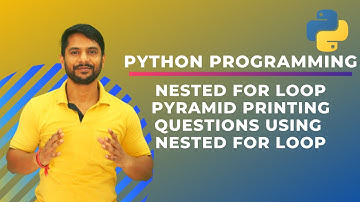 Nested For Loop In Python | Pyramid Printing Concept | In Hindi