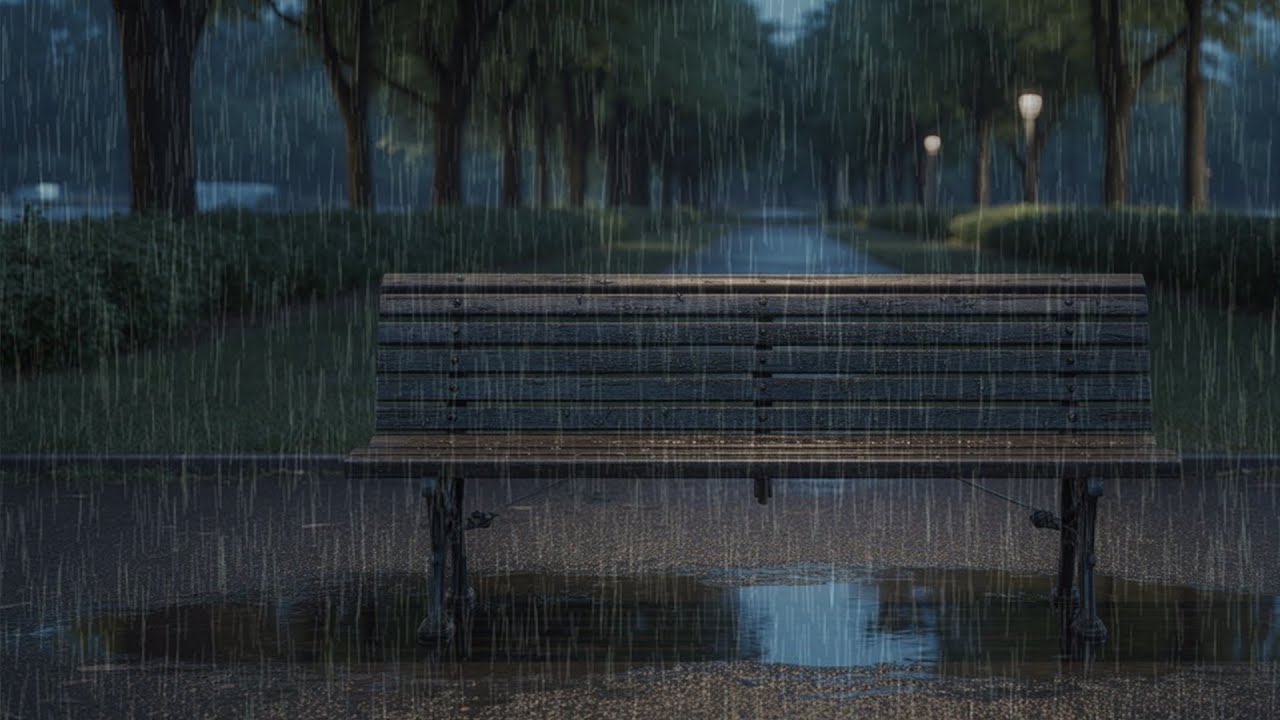 A Quiet Bench at Night for an Overthinking Mind