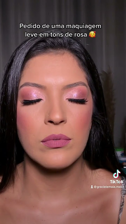 Maquiagem leve em tons de rosa! #makeup #maquiagem #graciele #makerosa #clientes #make #maquiadora