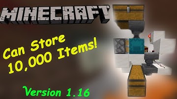 How to make a Smart-Storage in Minecraft!?