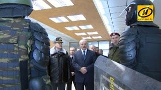 Александр Лукашенко посетил войсковую часть 3214 в Минске