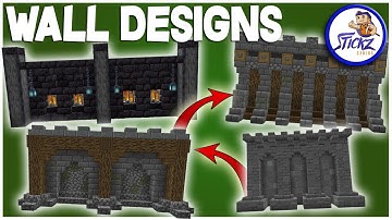 BETTER WALLS for your survival world!!! :: Minecraft Tutorial :: How To Build Walls in Minecraft