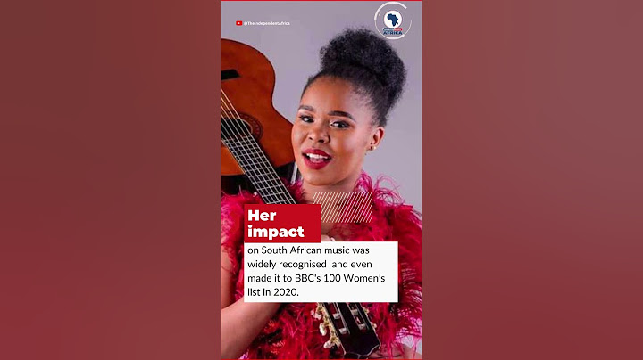 South African music icon Zahara dies aged 35