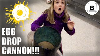 Egg Drop CANNON!!! - Spring Energy Explained