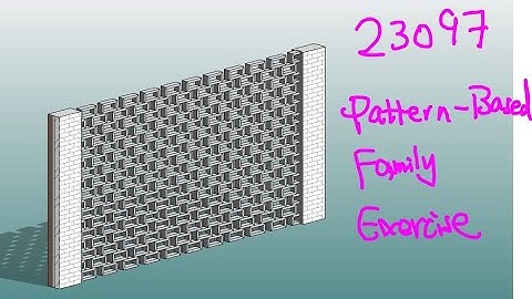 23097 - Revit Pattern Based Family Exercise