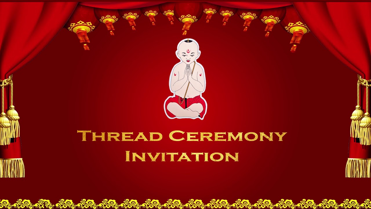 Best Traditional Thread Ceremony Invitation || Pixel Pals || - YouTube