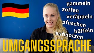 German slang verbs! 11 umgangssprachliche Verben, die du selten im Kurs lernst | Deutsch B2 C1 C2