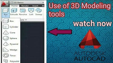 AutoCAD | Polysolid | Box | Wedge | Cone | Sphere | Sylider | Torus | Pyramid | AutoCAD Tutorial