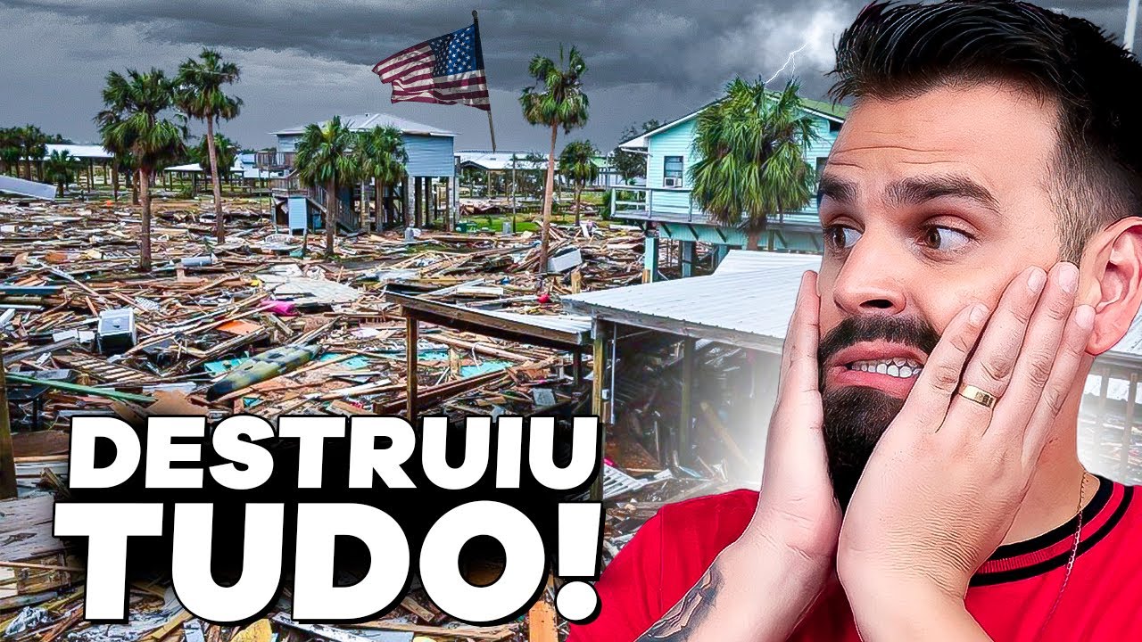 FURACÃO MILTON DEIXA RASTROS DE DESTRUIÇÃO NA FLÓRIDA