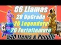 66 Llamas, 540 Items & People / Fortnite Save the World