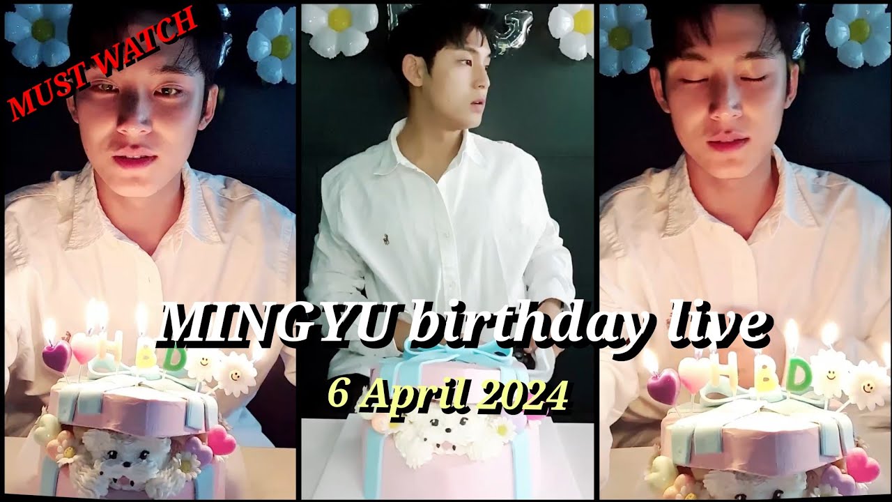 [CC❤️MINGYU BIRTHDAY LIVE FULL🎂(must watch) #seventeen #officialtosky #mingyu #wonwoo #yoonjeonghan