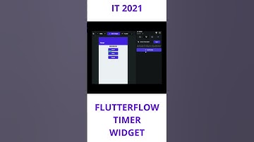 FLUTTERFLOW - TIMER WIDGET #flutter #flutterflow #videotutorial #shorts