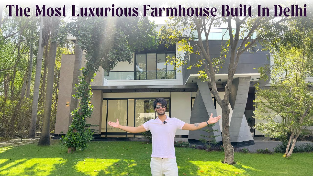 The Most Luxurious Farmhouse Built in Delhi | 5 Bedrooms | Swimming Pool, Sauna & More