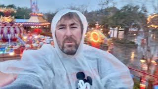A Rainy Night At EMPTY Magic Kingdom Outdoor Rides With No Wait Times / Bad Weather At Disney World