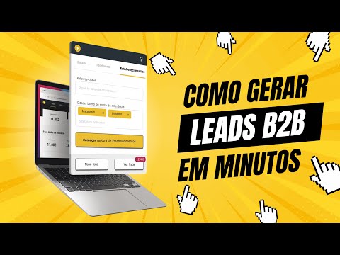 Thumbnail do vídeo demonstrativo da Máquina de Leads