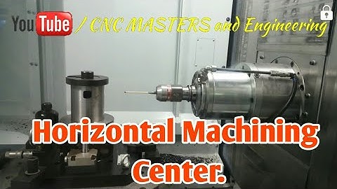 Horizontal Machining CENTRE. Demonstrations and working.