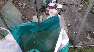 Dismantling a Large Glass & Aluminum Greenhouse Step by Step Part 6 Glass off top right so all Glass