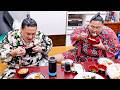 Massive Amounts of Teriyaki Chicken & Salt Chanko | Okaryu's Handprint & Gift Unboxing