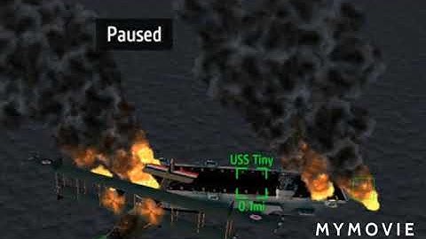 When I destroyed the USS tiny (my first time playing simpleplanes)