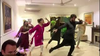 Sadaf Kanwal dance with Shehroze Sabzwari at mehndi function