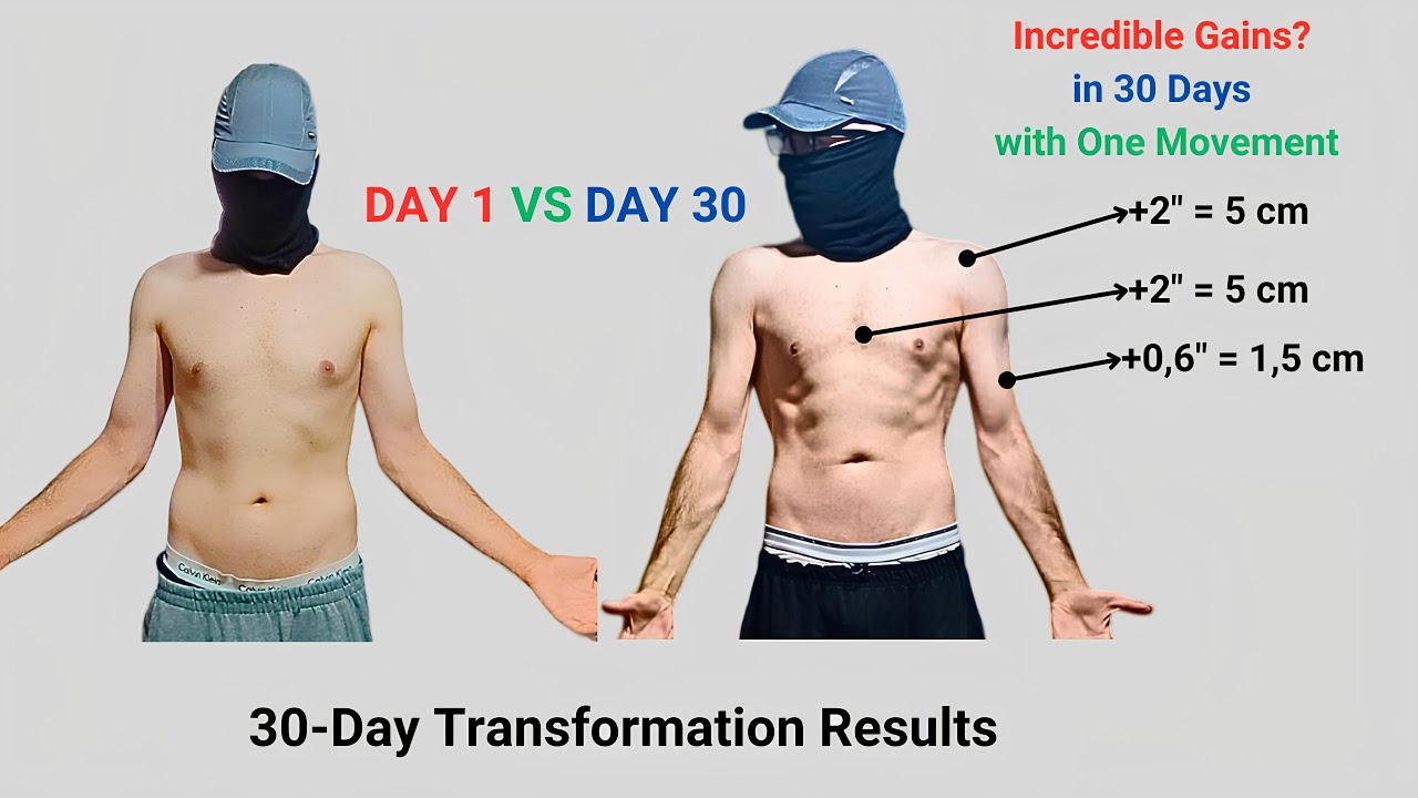 Невероятный прирост одним движением: результаты трансформации за 30 дней со стойкой Ханма!