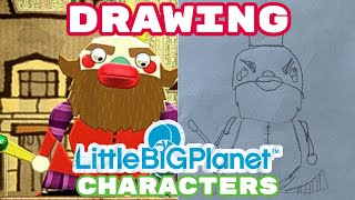Drawing Famous And Clic Littlebigplanet Characters - Sackboythe Kingnegativatron