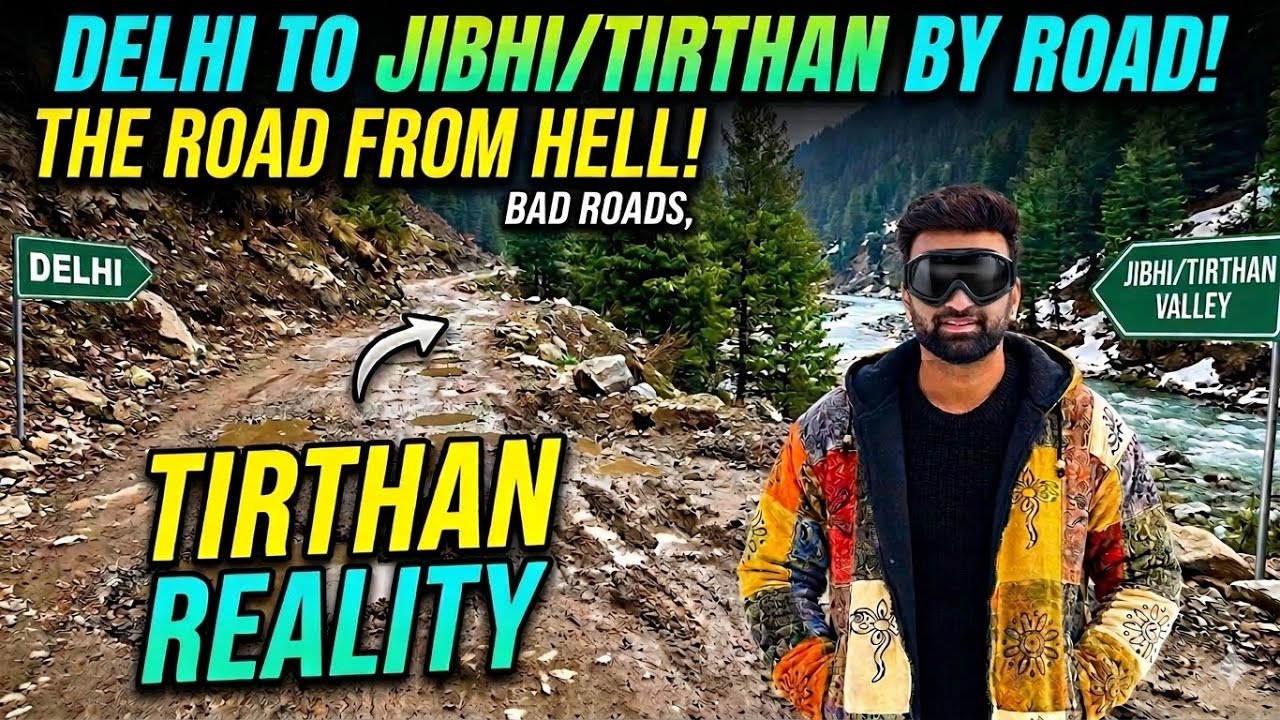 Jibhi & Tirthan Valley Reality 😳 | Itni Kharaab Road… Pachta Gaya! | Noida-Delhi to Jibhi | EP-1