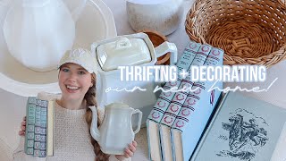 THRIFTING AND DECORATING OUR NEW HOME 2025 | COTTAGE STYLE THRIFT WITH ME 🏡