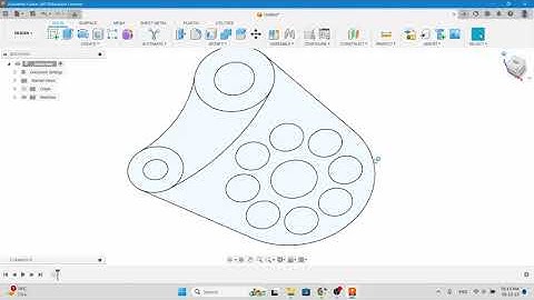 Simple 2d CAD Design for Practice || Exercise 7 || Autodesk Fusion 360