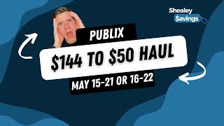WOW! Publix Haul! $144 to $50!