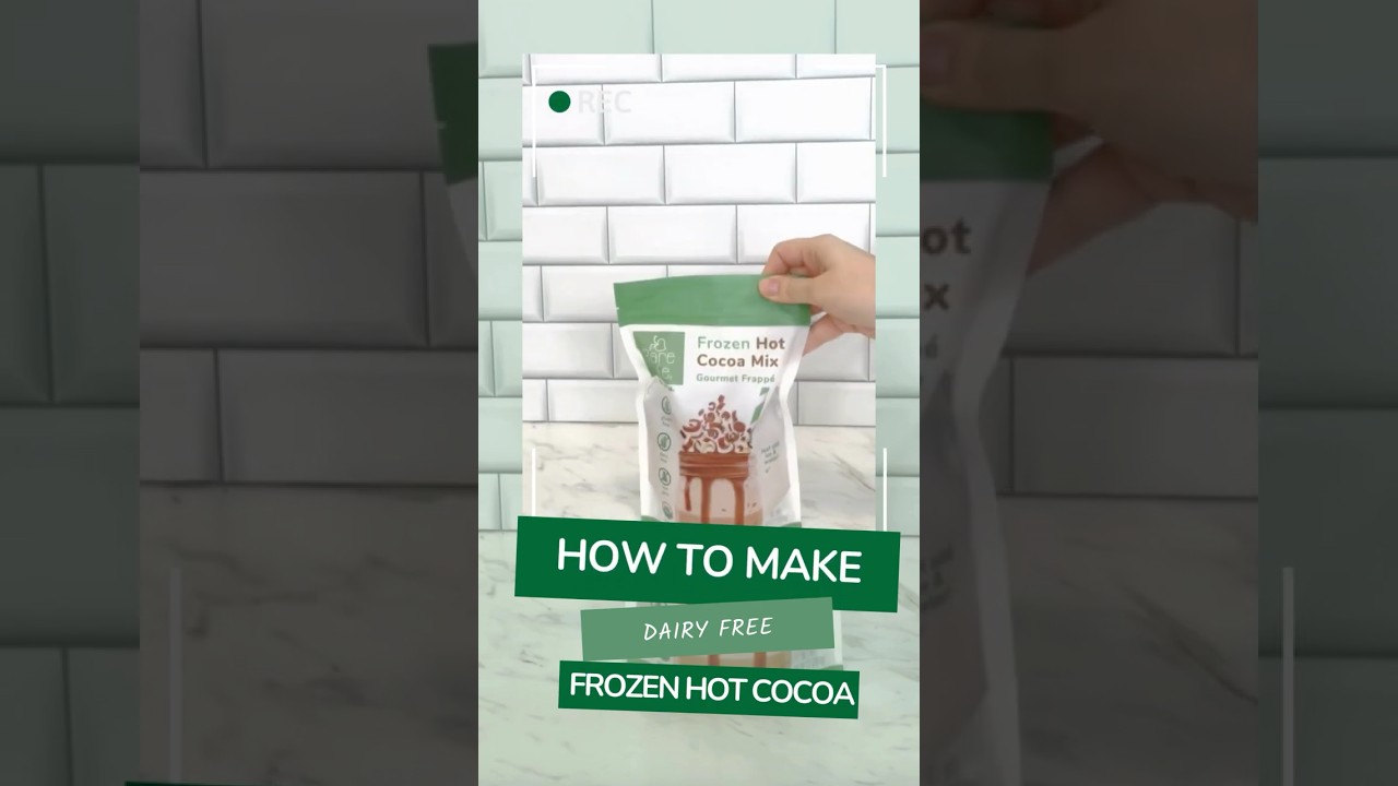 How to Make Dairy Free, Gluten Free, Vegan & Organic Frozen Hot Cocoa Frappe