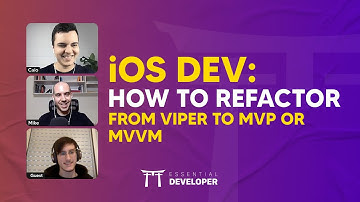 iOS DEV: How to refactor from VIPER to MVP or MVVM | ED Clips
