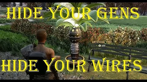C.A.M.P Quick Tip! How to get power outside with no visible wires or generators FO76 Camp tutorial