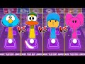 SPRUNKI OC FROM POCOYO  SLEEPY BIRD🆚PATO🆚POCOYO🆚ELLY COFFIN DANCE SONG IN TILES HOP
