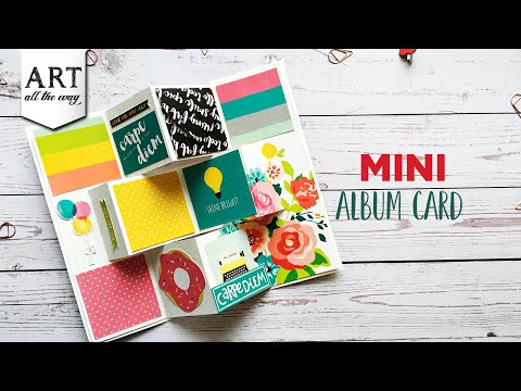 Mini Album Card | Handmade Card Ideas | Creative Card Designs | Greeting cards | Love Crafts