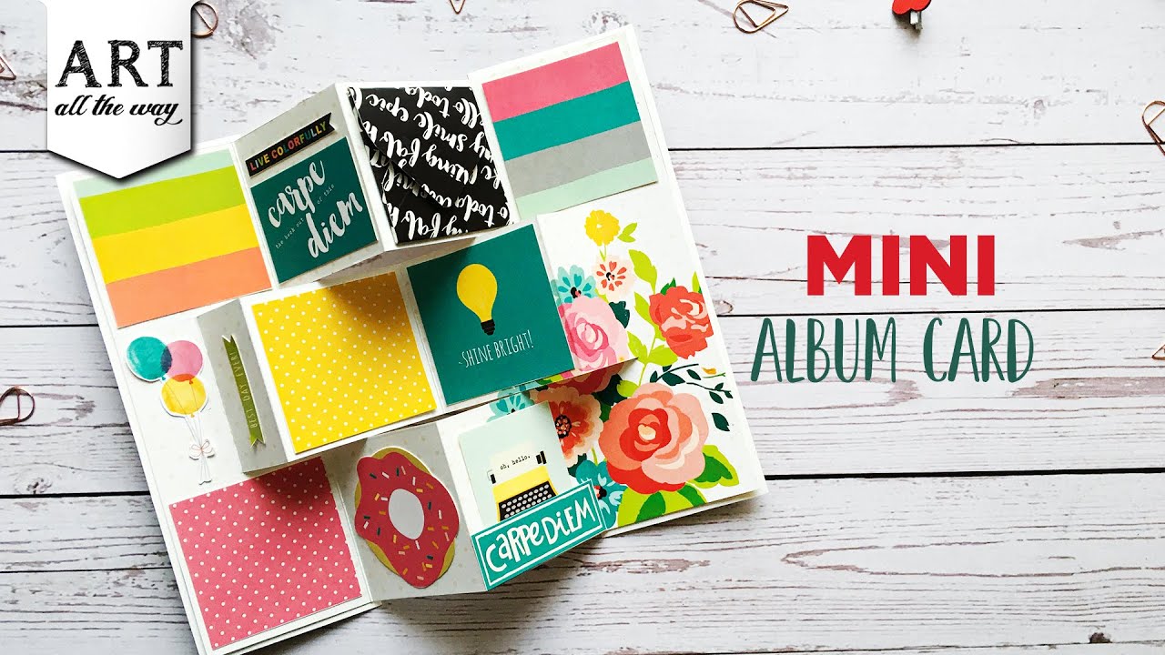 Mini Album Card, Handmade Card Ideas, Creative Card Designs, Greeting  cards