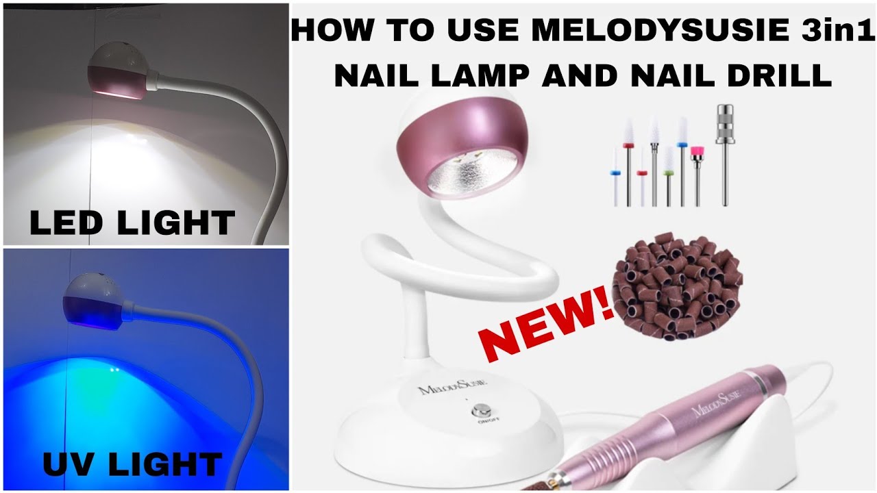 Testing! MelodySusie 3 in 1 Nail Acrylic Nail Tool Kit New! Nail Lamp