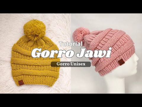 Unisex Hat Step By Step Tutorial In All Sizes Jawi Knit Hat 