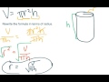 Volume and Height of a Cylinder